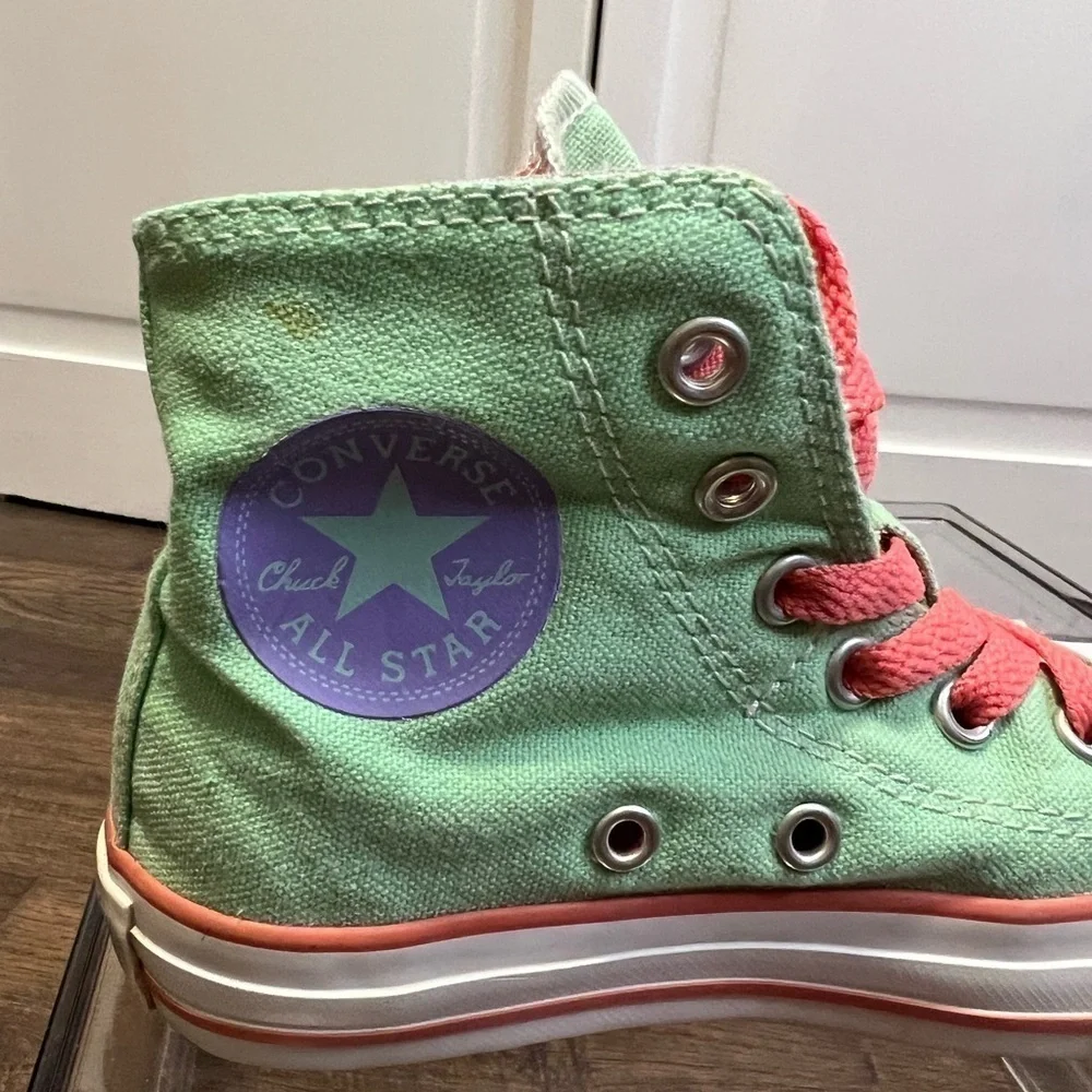 Converse Chuck Taylor AllStar Double Upper High Top Sneakers Size Junior 11